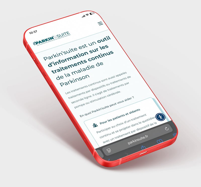 Accueil Parkin'suite sur mobile