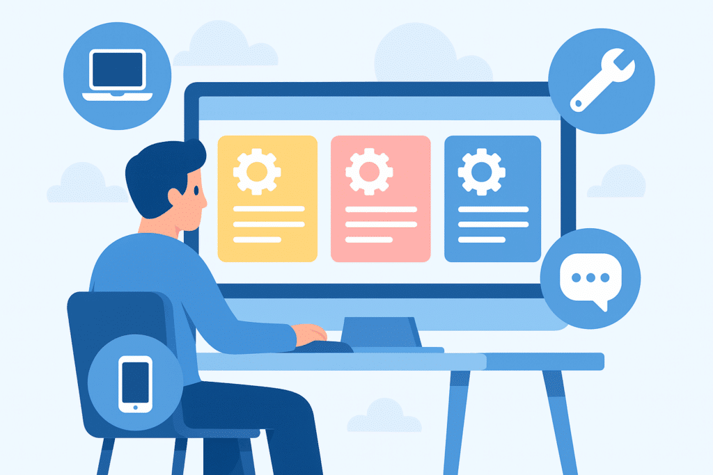 Application no-code de ticket de maintenance